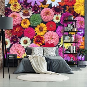 3D Different Precious Flowers L7749 Removable Wallpaper Self Adhesive Wallpaper Peel & Stick Wallpaper Wallpaper Mural AJSTOREArt