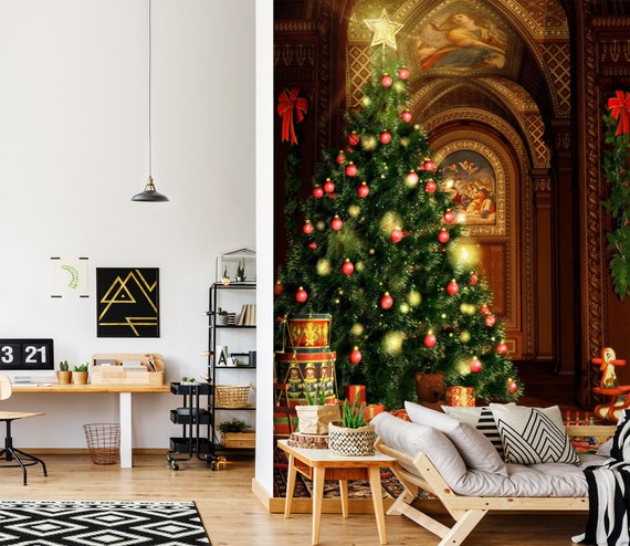 Live 3d Christmas Wallpapers Modern Living Room Christmas Stock