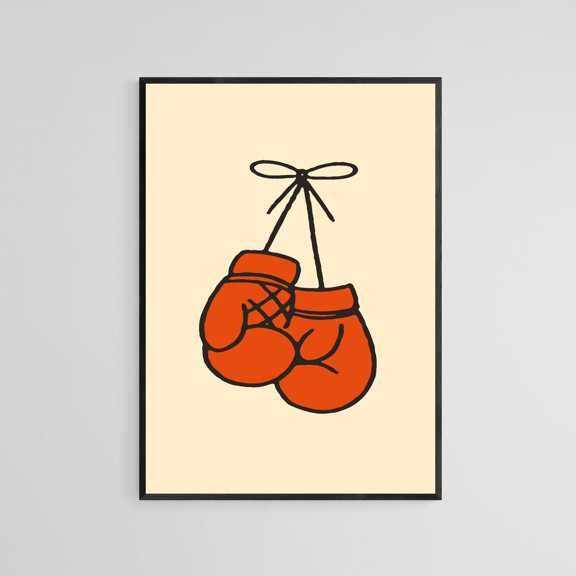Hanging Boxing Gloves Tattoo