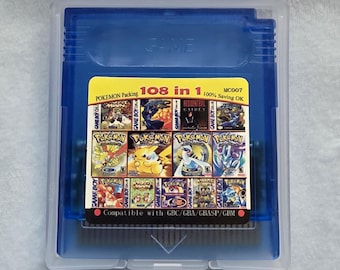 108 IN 1 Game Boy Color Combo Games including Pokemon, Harvest Moon, Resident Evil, Megaman, etc!