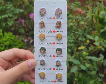 J O J O’s Bizzare Adventure - Acrylic Stainless Steel Earrings (6 Different Styles)