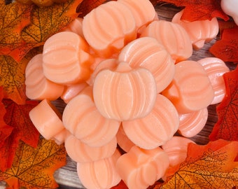 Pastillas de cera aromáticas brillantes con aroma a calabaza y especias