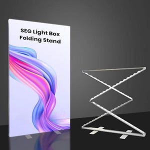 Expositor plegable con caja de luz (¡Ilumina tu marca!)