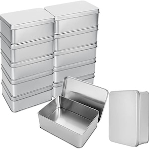 Custom Metal Tin Box with Lid Rectangular