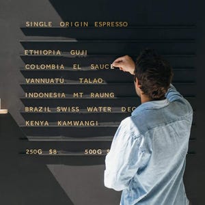 Quadro de letras do Atelier