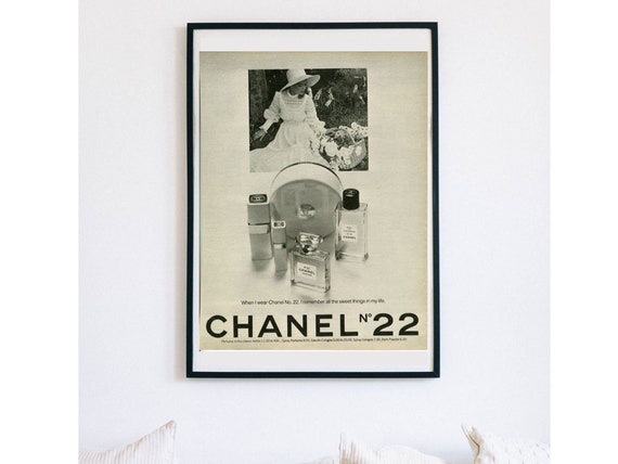 Chanel No. 22 | | Retro Printable Wall Art | Mid-century