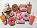 Pick your own Donuts and Coffee shoe charms croc charms 