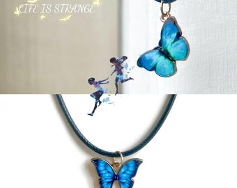Life is Strange Inspired blue butterfly choker, Chloe Price Choker, Max Caufield Choker, Blue Butterfly Necklace, Cosplay Necklace choker