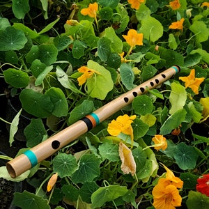 F# Bansuri/ Flute, Hindustani Bamboo Flute 14 Inches, Indian Professional Bamboo Flute - Personalization available for Gift
