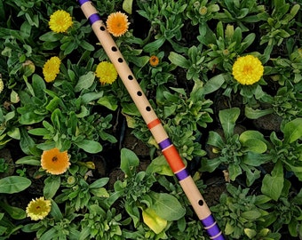 Low Frequency G-Sharp bass bansuri 432Hz & with 25 inches, classical musical instrumental music flute/ Personalized available/ For gift