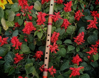 A # Bass Bansuri / Flöte, Bambusflöte 21 Zoll, indische professionelle Bambusflöte - Personalisierung verfügbar Geschenk Yoga