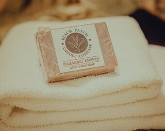 Savon artisanal au lait de chèvre - Feu de camp bluegrass