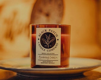 Blueberry Cobbler Sojakerze - Handgegossener Bakery Scent