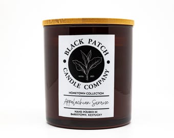 Appalachian Sunrise Soy Candle – Mountain Mist, Pine & Cedar | Rustic Hand-Poured Candle | Hometown Collection
