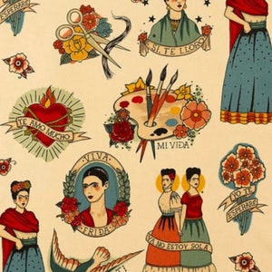 Alexander Henry TODO PARA TI 100% Cotton Fabric - #8307C - Taupe - By the Yard Sewing Quilting Crafting-Mexican-Out of Print