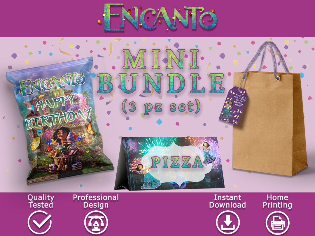Encanto Party Supplies Encanto Birthday Bundle Encanto Chips Etsy