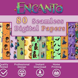 Encanto seamless digital paper, Encanto Bruno paper gift, encanto papel digital, encanto Printables, Encanto digital, digital scrapbooking