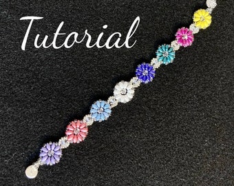 Tutoriel de bracelets fleurs en perles