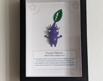 Purple Pikmin museum style display