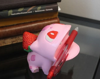 Big Mouth Strawberry Bulbasaur Desk Caddy