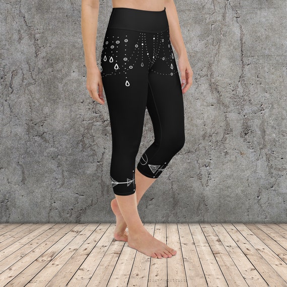 Astral Gem Yoga Capri Leggings Yoga Capri Womens Capri Leggings