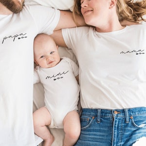 T shirt papa bebe assorti store