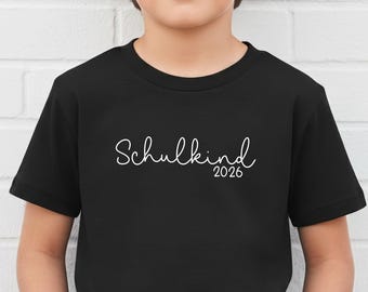Camiseta "Colegial 2026", diseño sencillo, elige entre 6 colores | Conjunto para el primer día de clases | Regalo de regreso a clases