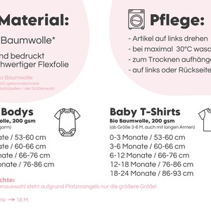 T-Shirt mit Wunschtext z.B. big sister / little sister I zu Geschwister Outfit kombinierbar I Geschenk Geschwister I Partnerlook Bild 6