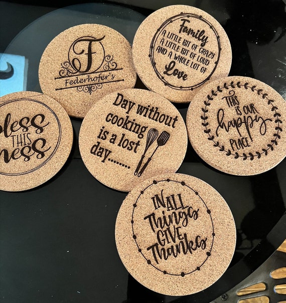 6 Inch Personalized Trivets Etsy