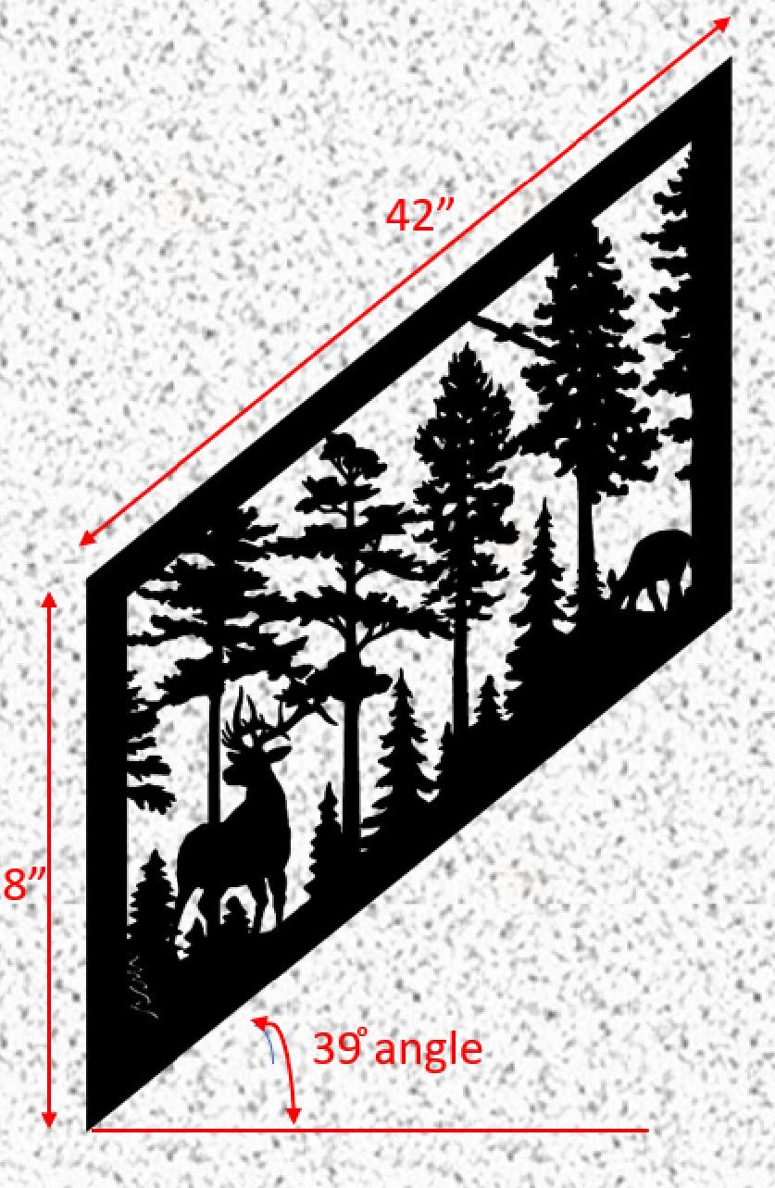 Decorative Rustic Metal Panel, Metal Panel Insert for Stair Rail ...
