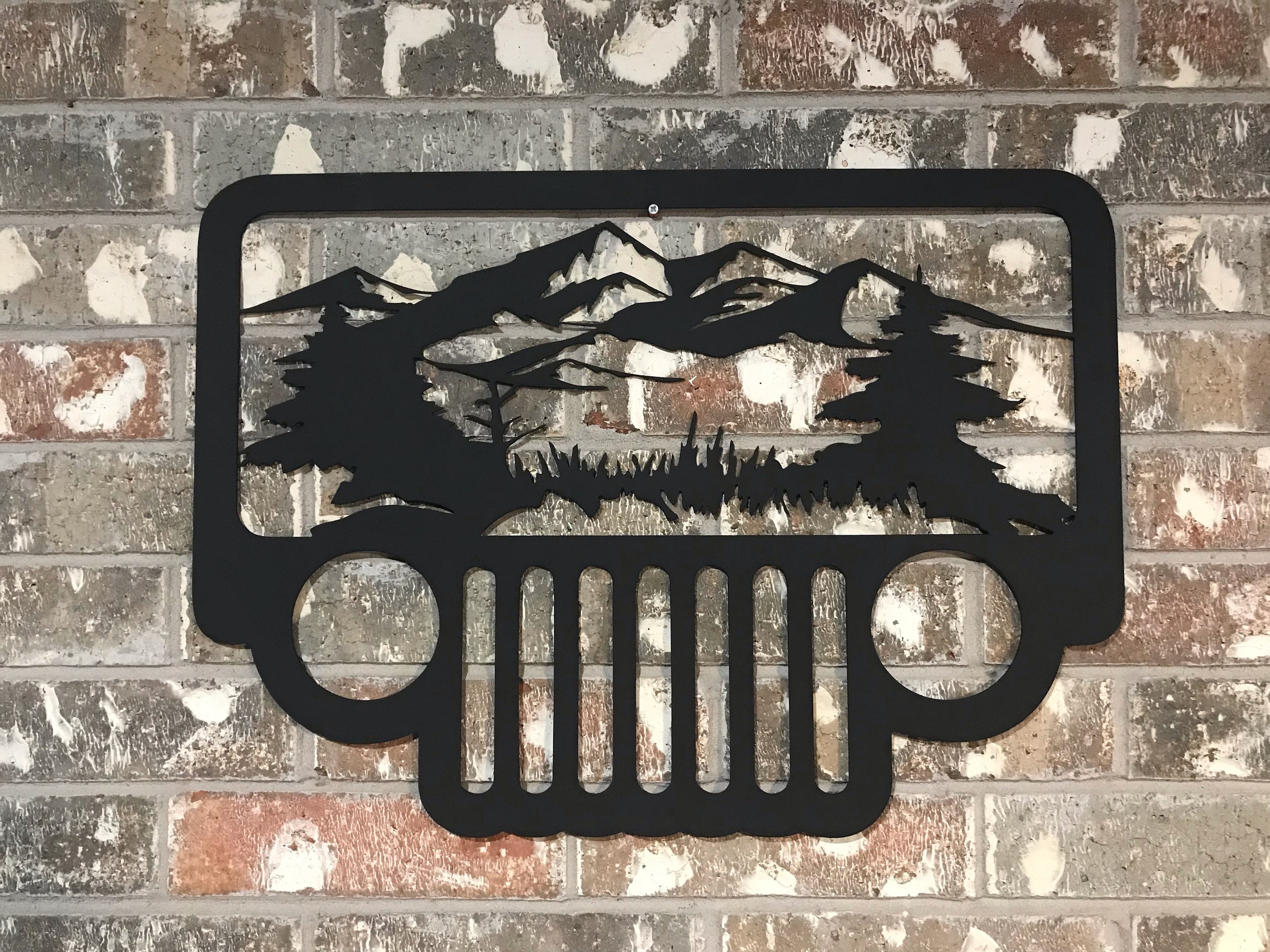 Jeep Metal Art Jeep Metal Sign Jeep off Road Metal Sign Etsy