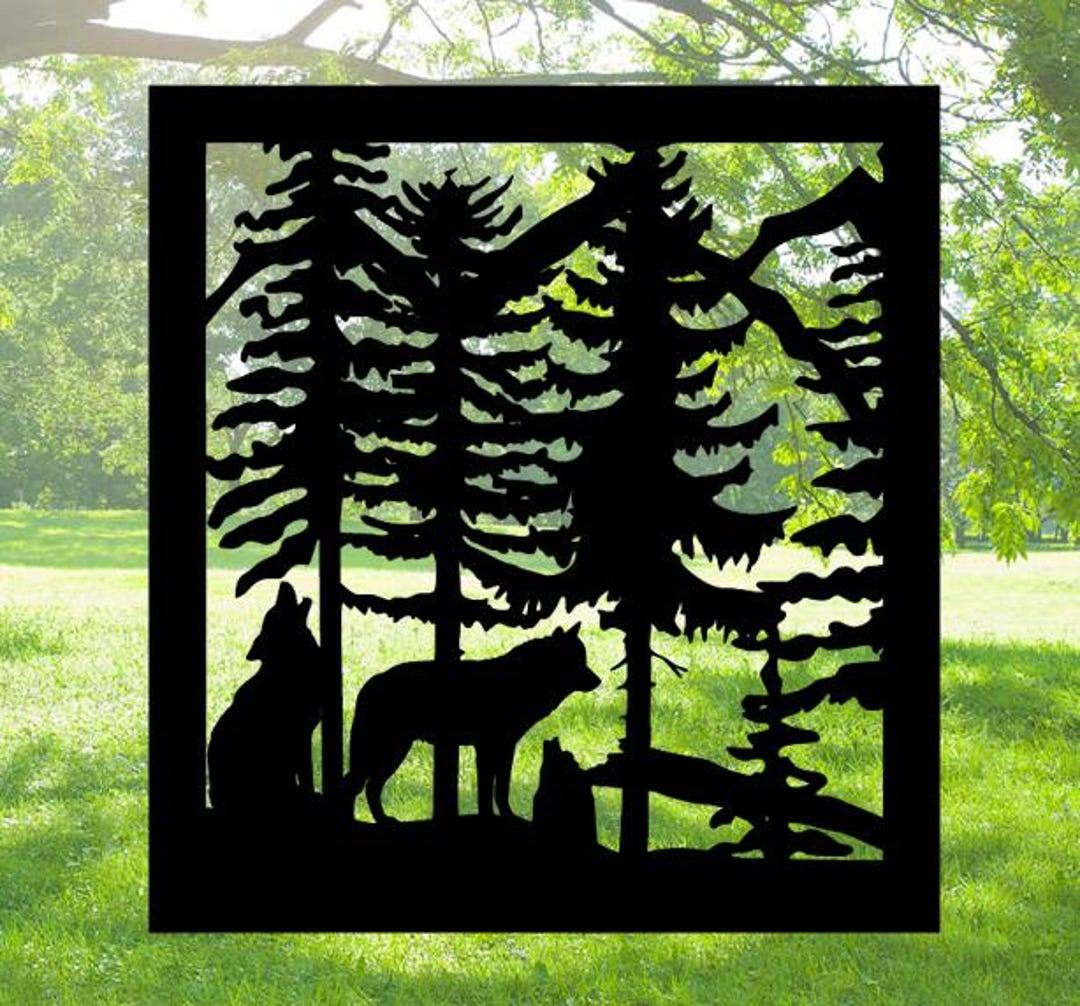 Metal Racoon Panel Decorative Rustic Metal Panel, Metal Panel Insert, Wildlife Scenery ...