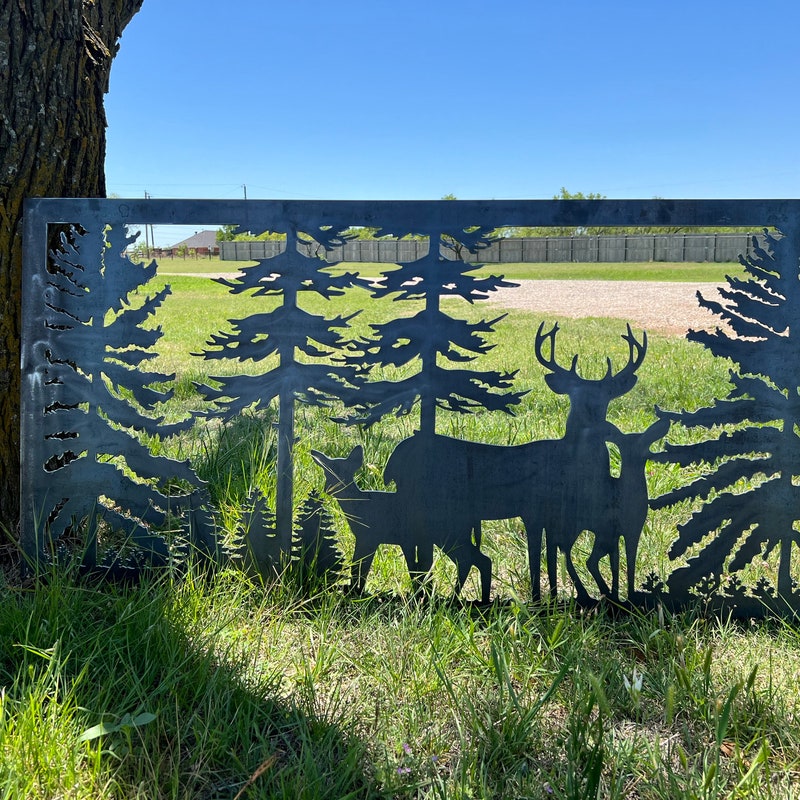 Rustic Metal Panel Gate - Etsy