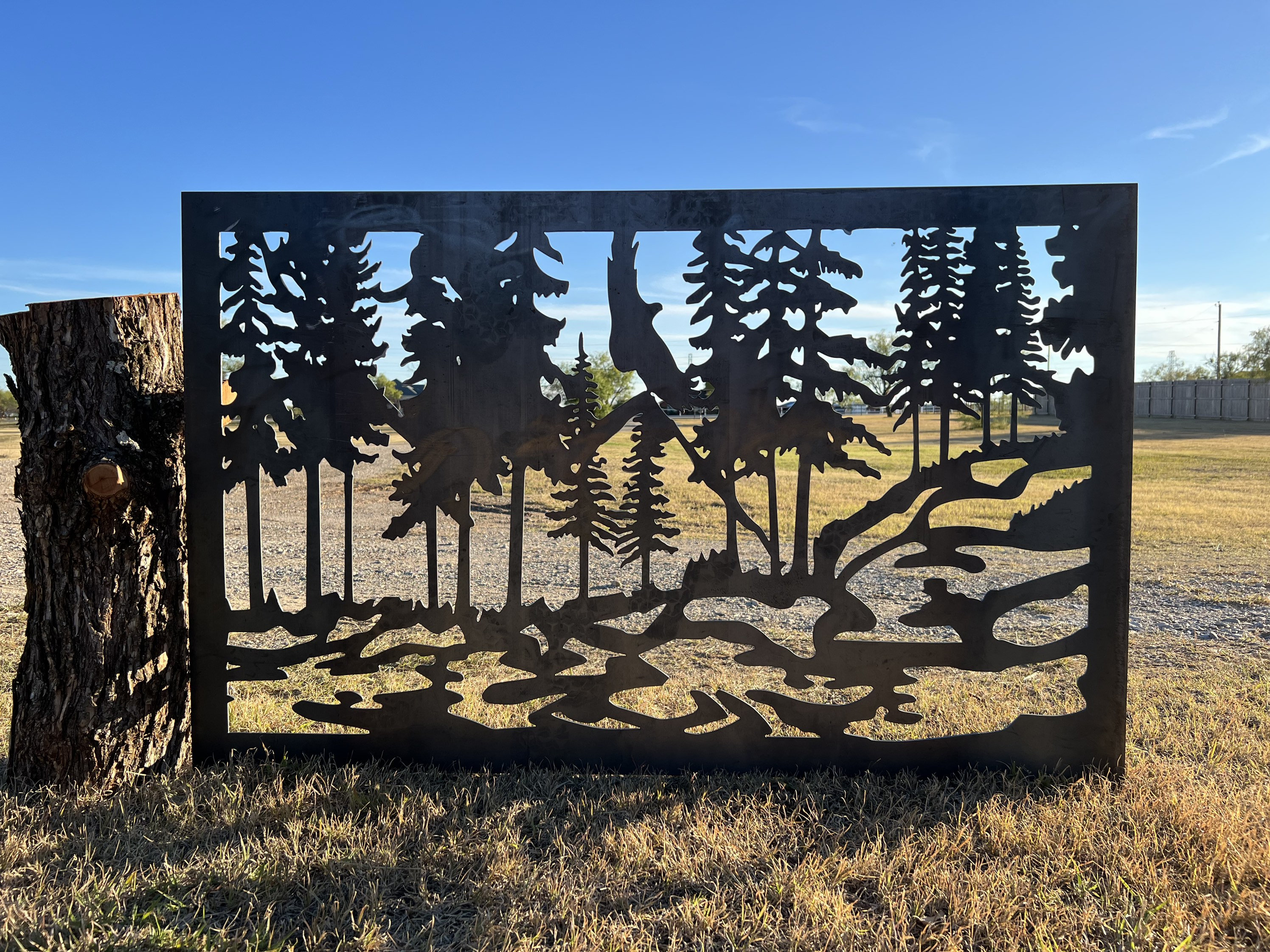 Metal Racoon Panel Decorative Rustic Metal Panel, Metal Panel Insert, Wildlife Scenery ...