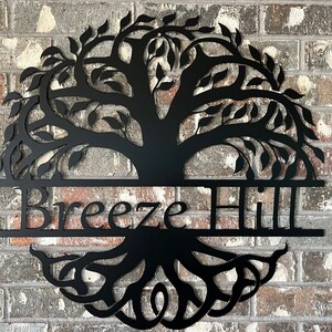 Personalized Tree of Life Metal Sign, Tree of Life Metal Wall Art, Custom Metal Sign, Metal Art
