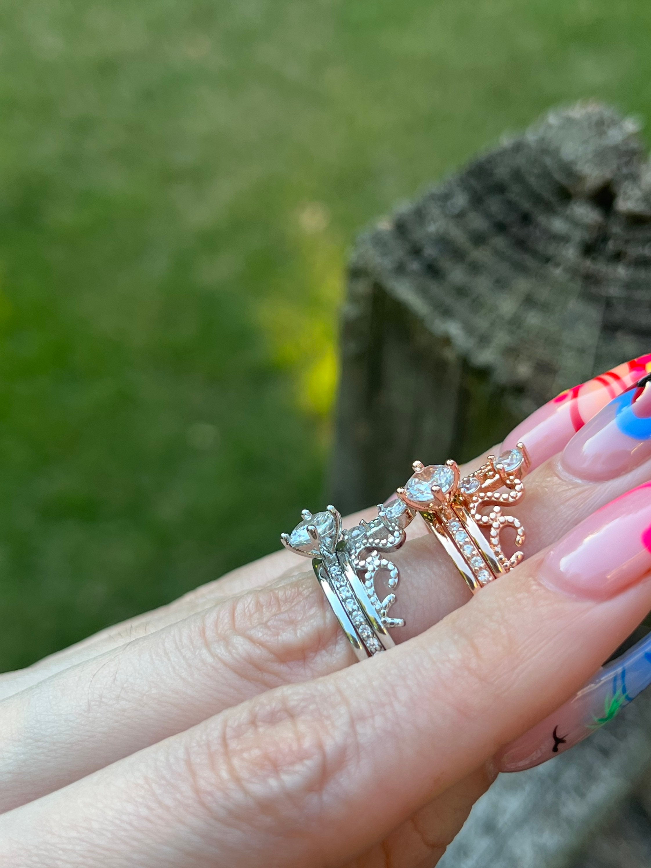 Adjustable Rings Stackable Rings Crown Rings Promise Rings - Etsy