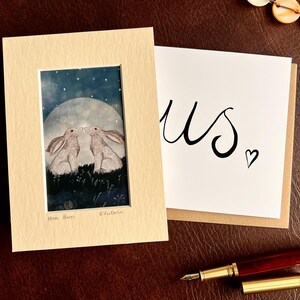 Impresión artística y tarjeta sencilla para aniversario, compromiso, propuesta o regalo de bodas para prometido. Regalo especial de último minuto inusual para él o ella.