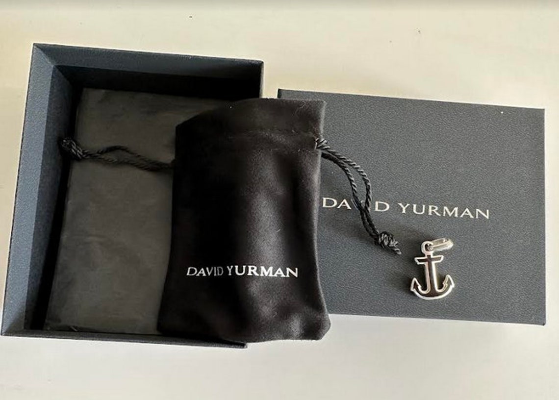 David Yurman Maritime Anchor Amulet With Black Onyx - Etsy