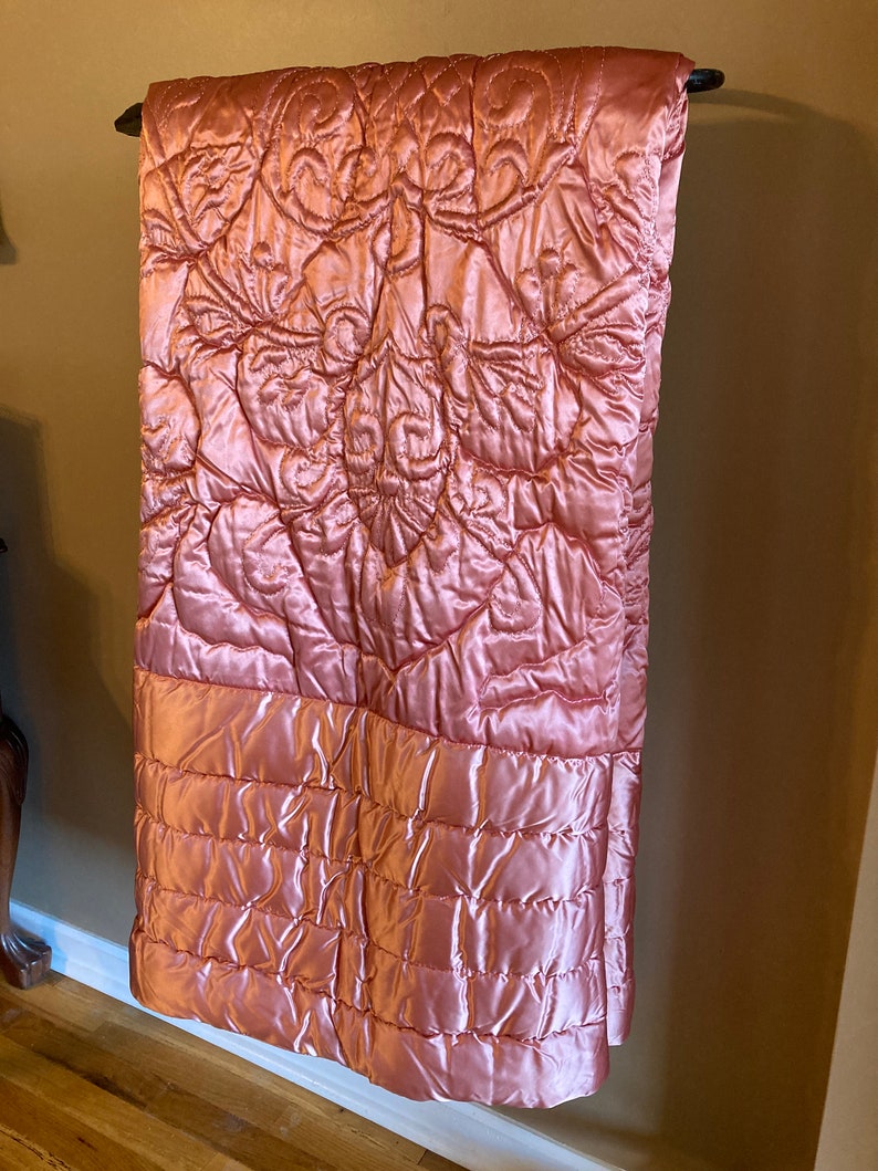 Bed Spread Bedspread Cover Blanket Comforter Vintage Pink Wool Etsy