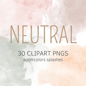 imágenes prediseñadas de acuarela - Png - imágenes prediseñadas de salpicaduras de pintura de acuarela - salpicaduras - uso comercial - imágenes prediseñadas de Aquarelle - imágenes prediseñadas de otoño - Neutral