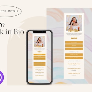 Coco Instagram Link In Bio Template for Wordpress/Divi Builder