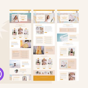 Coco Website Template for Divi Theme & Wordpress | For content creators, social media managers, coaches, online courses image 4