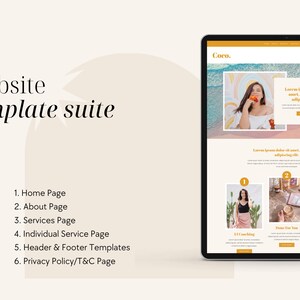 Coco Website Template for Divi Theme & Wordpress | For content creators, social media managers, coaches, online courses image 3