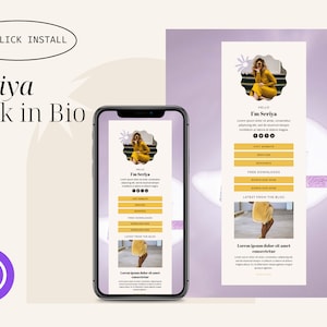 Seriya Instagram Link In Bio Template for Wordpress/Divi Builder