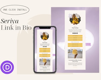 Seriya Instagram Link In Bio Template for Wordpress/Divi Builder