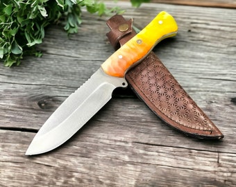 HUNTING KNIFE, Handmade Bushcraft Knife, Outdoor Knife, Camping Knife, Bowie Knife, Fixed Blade Knives, Gift for Him, Gift for Her, Birthday