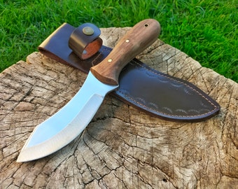 HUNTING KNIFE, SKINNING Knife, Hand forged Knife, Stainless Steel with Full tang Cowboy knife, Best Anniversary Gift, nessmuk