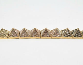 Eddie Borgo Ombre Pave Pyramid Link Bracelet - Link, Bracelets - EBO27097