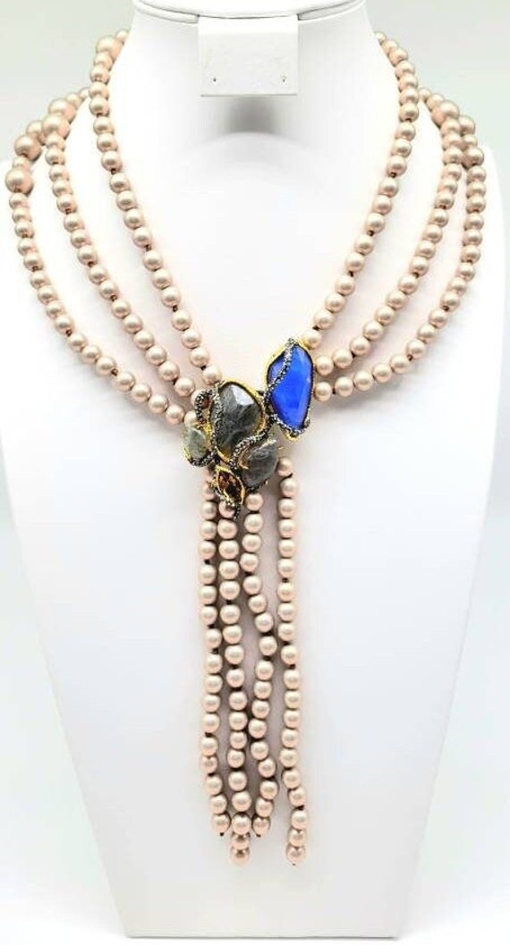 Chunky Pearl Statement Necklace, Chunky Pearl and 