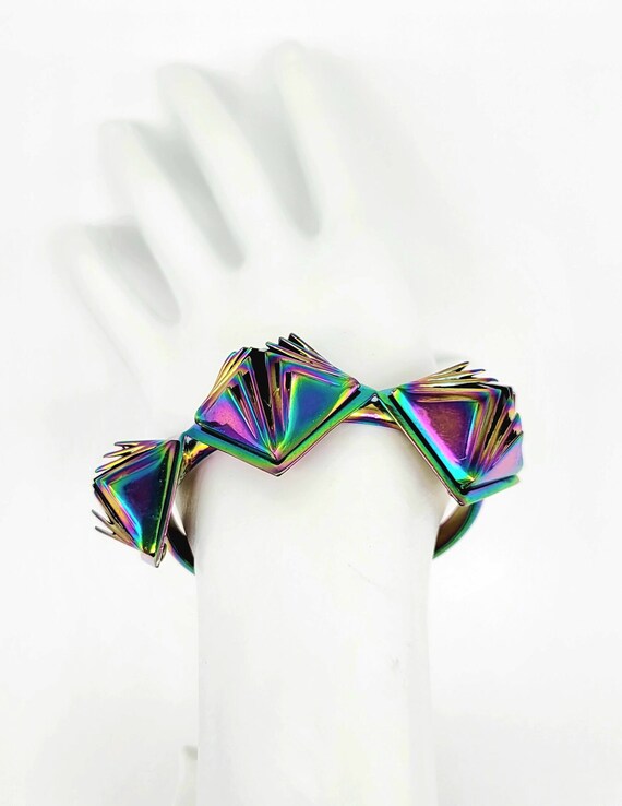 Iridescent Bracelet, Holographic Bracelet, Futuri… - image 6